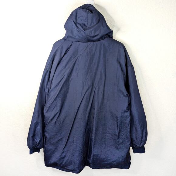 Vintage Reversible Parka Winbreaker Flannel Lined Southwestern Jacket 90s OS VTG - Picture 4 of 11